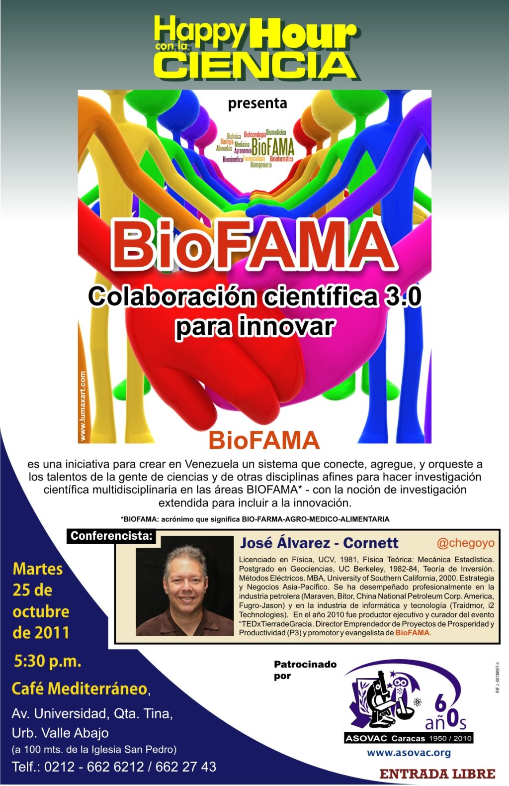 Happy Hour con la Ciencia: BioFAMA, colaboración científica 3.0 para innovar