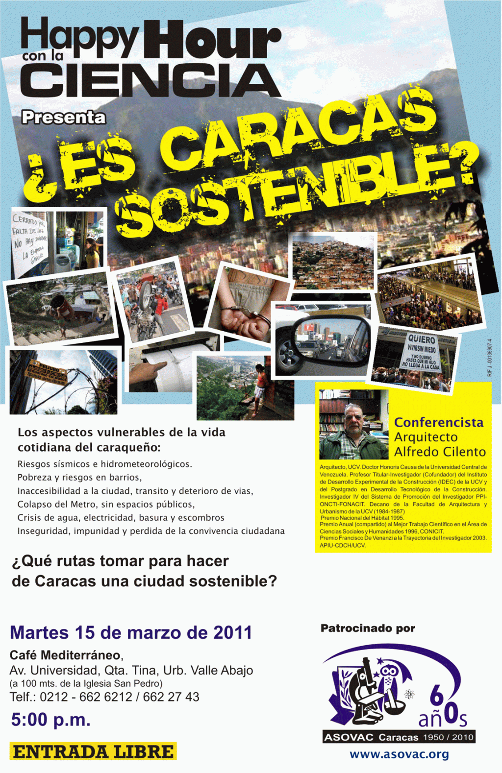 Happy Hour con la Ciencia: ¿Es Caracas sostenible?