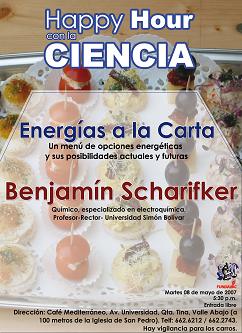 Happy Hour con la Ciencia: Energías a la Carta. Un menú de opciones energéticas y sus posibilidades actuales y futuras